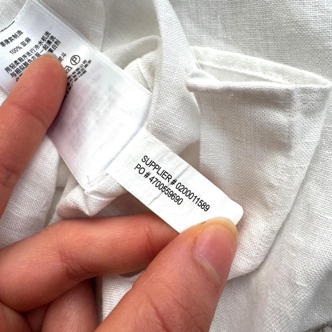 【極美品✨】ポロラルフローレン リネンシャツ 長袖 ホワイト S