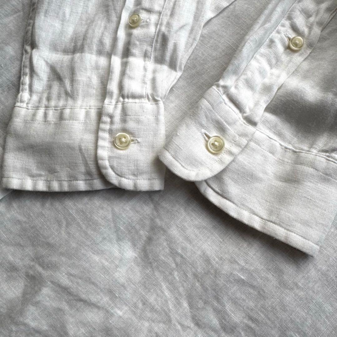 【極美品✨】ポロラルフローレン リネンシャツ 長袖 ホワイト S