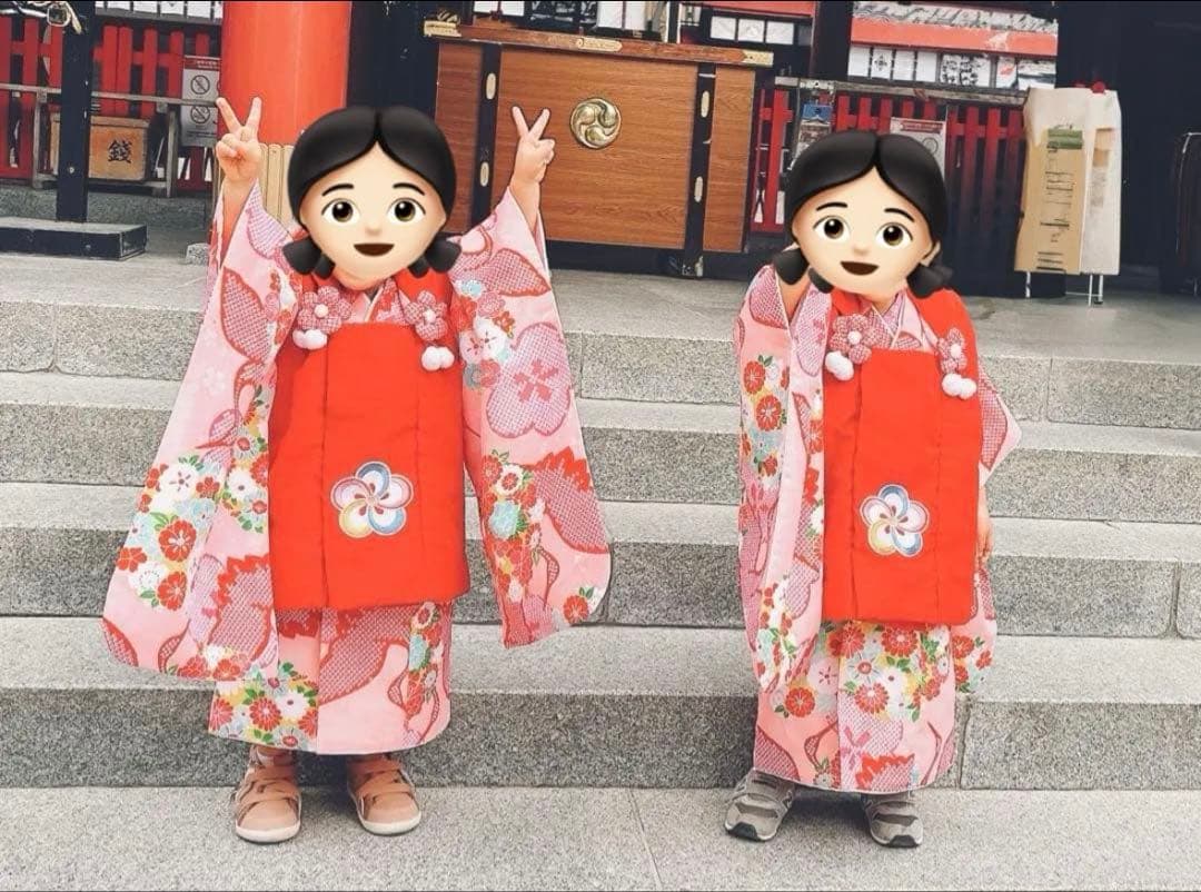 双子　七五三用　着物2セット