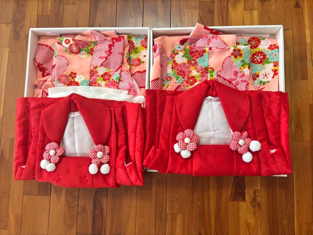 双子　七五三用　着物2セット