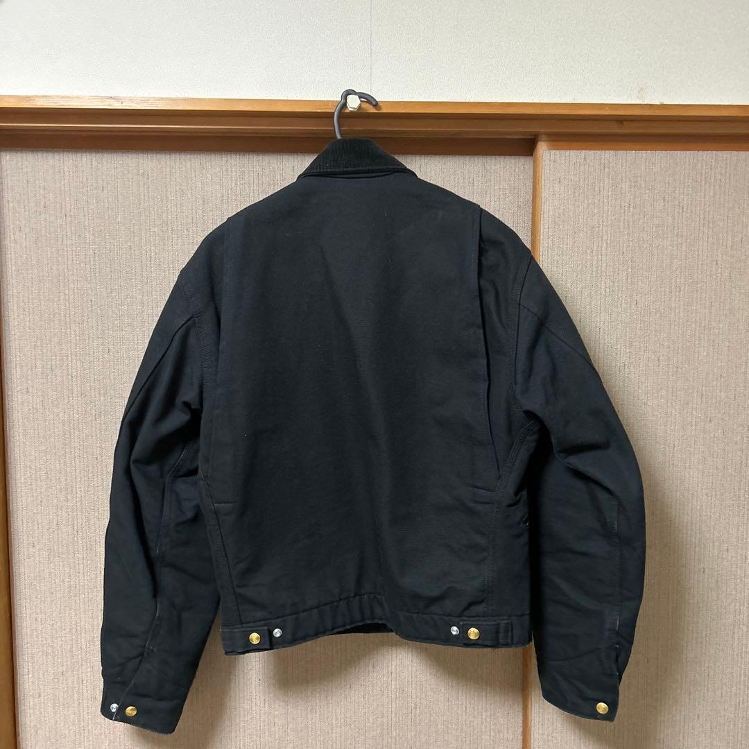 希少 S USA製 Carhartt デトロイトジャケット ブラック 黒