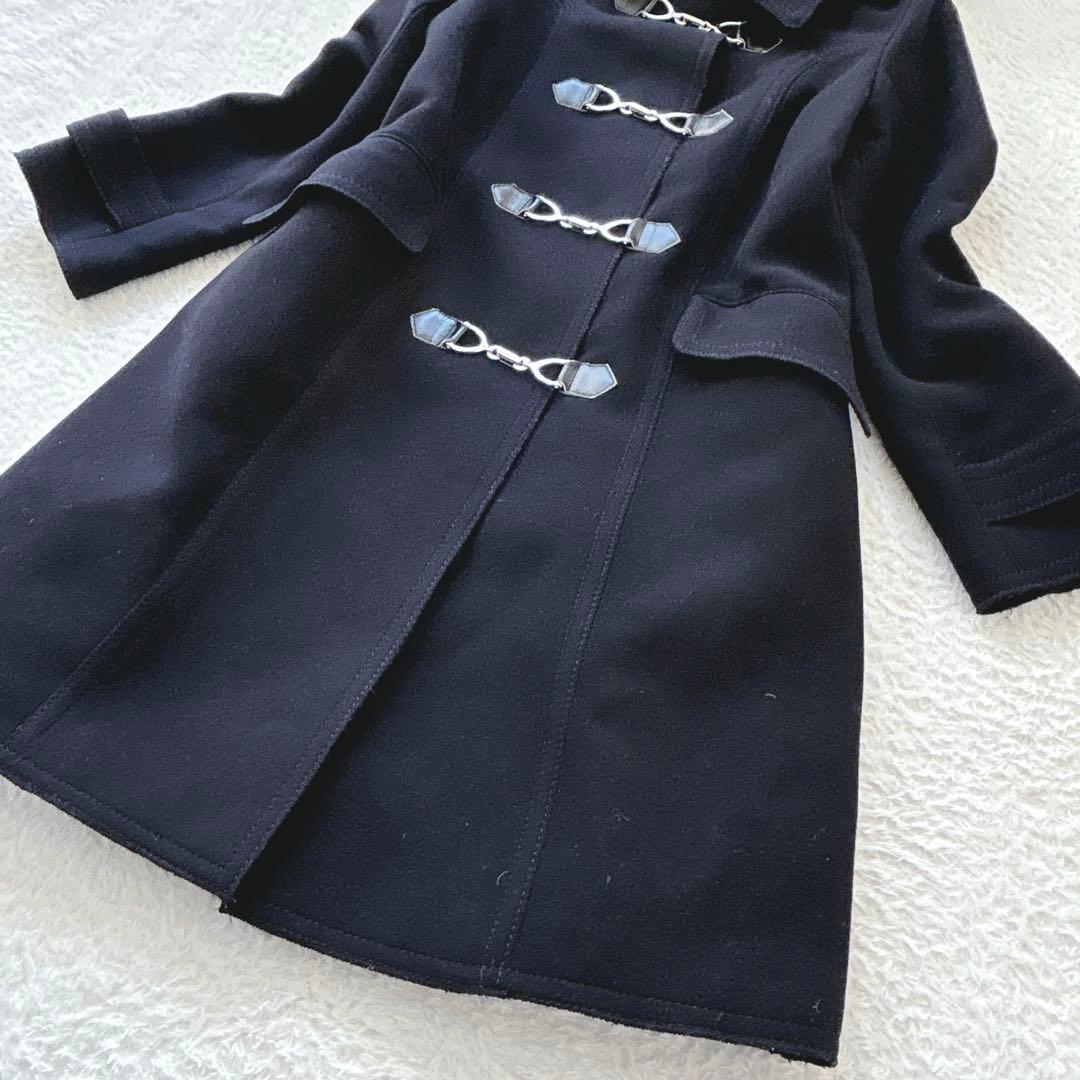 希少大きめ46✨23区 カシミアダッフルコート　2way 伊製　3XL 紺