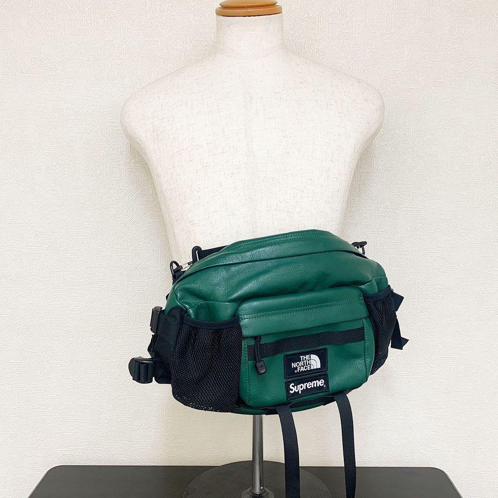 【完売品】シュプリームノースフェイスレザーマウンテンウエストバッグ 激レアモデル