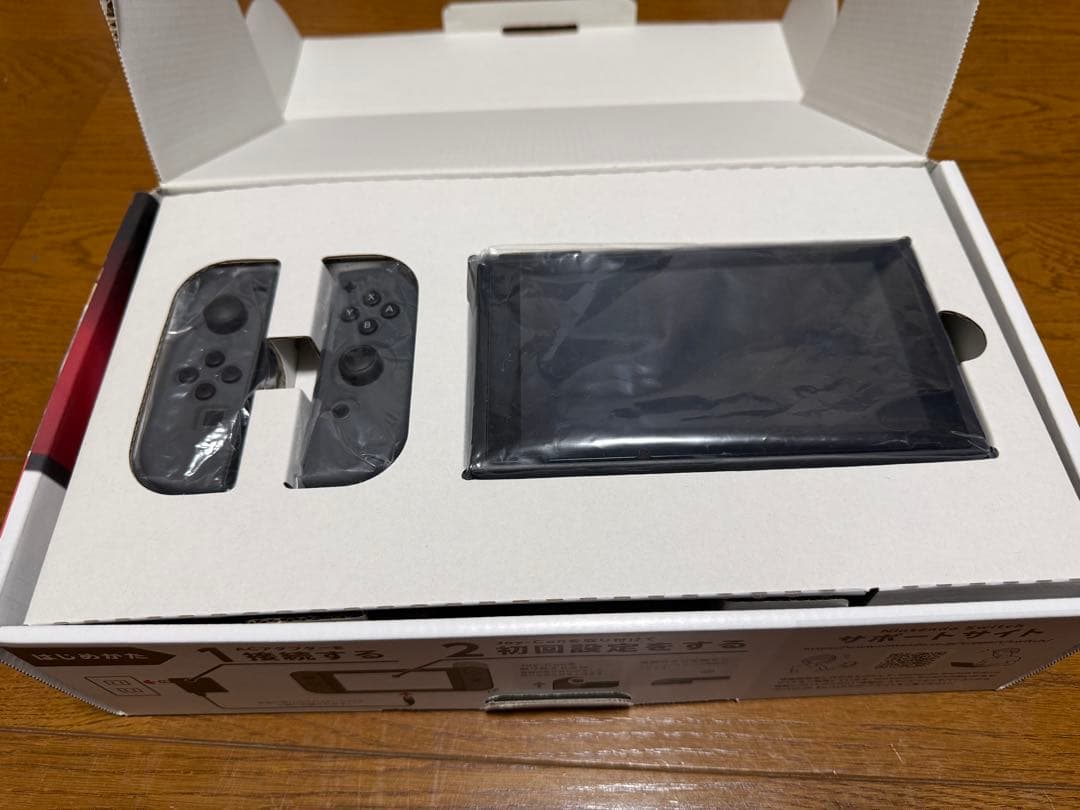 ニンテンドーSwitch本体 グレー/箱・包装あり