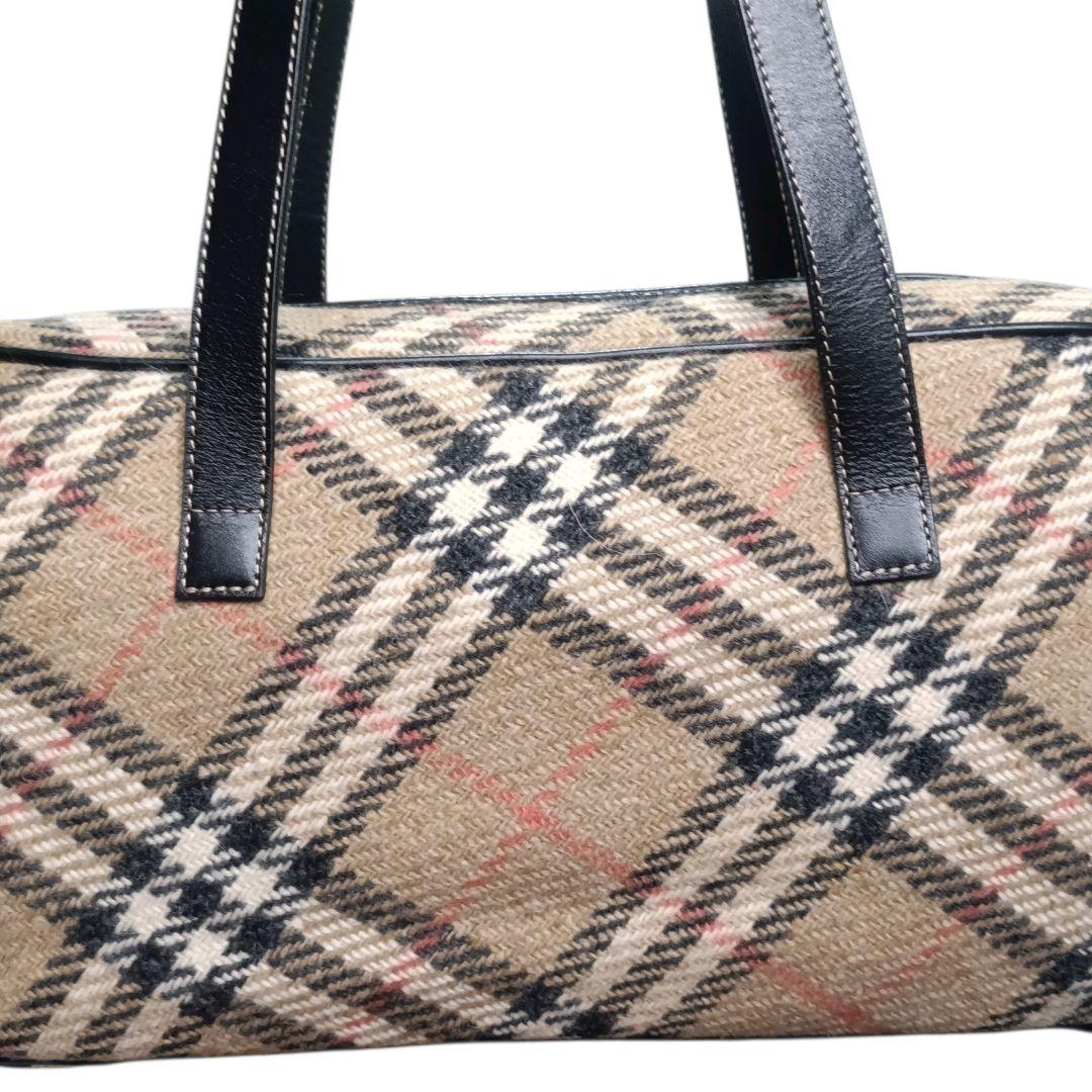 ✨Burberry London ノバチェック コットン ミニボストンバッグ