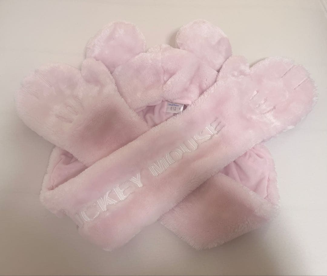 【蓮】ディズニー♡マフラーキャップ ファンキャップ ピンク