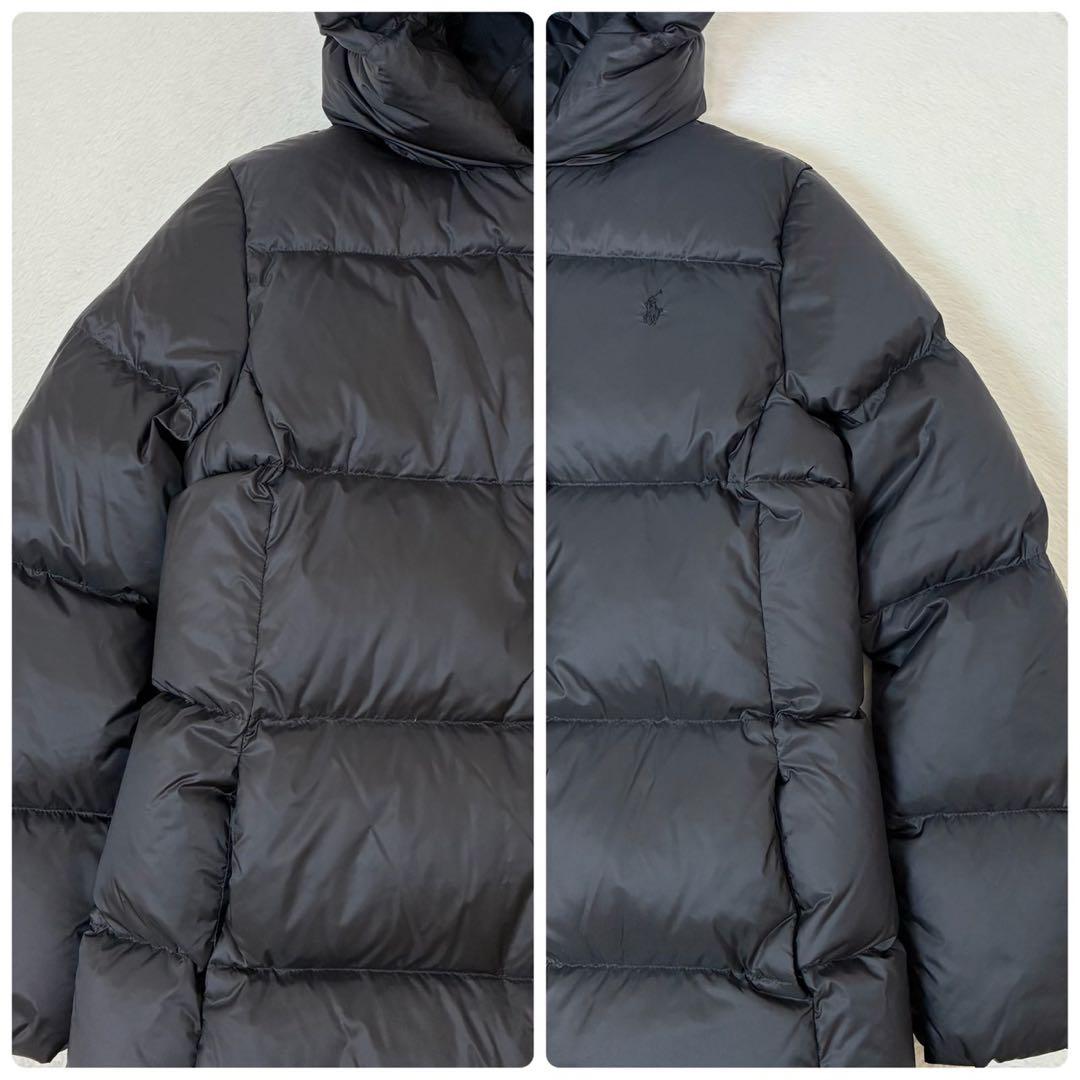 さ*☆様 ✨未使用級✨　ポロラルフローレン　ダウンコート　黒　ポニー刺繍　XS〜