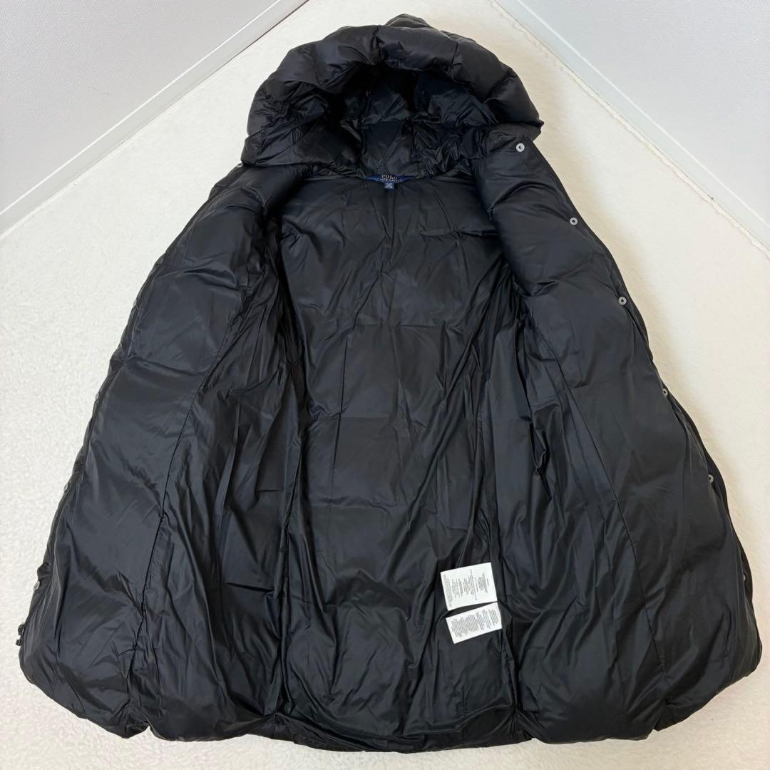 さ*☆様 ✨未使用級✨　ポロラルフローレン　ダウンコート　黒　ポニー刺繍　XS〜