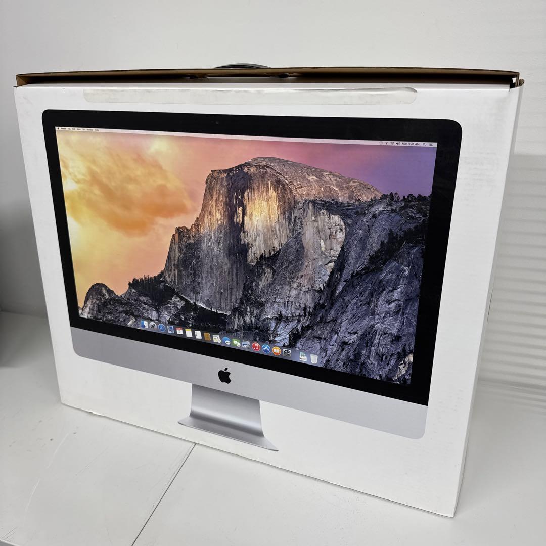 【美品】iMac 27インチ 5K　Late2014　24GB 3TB おまけ付