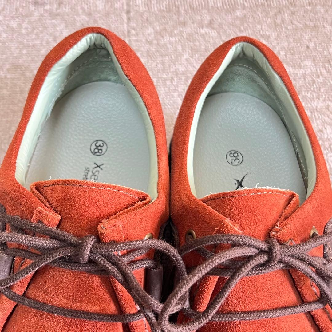 美品✨Xsensible ストレッチウォーカー ブラウン スエード 38