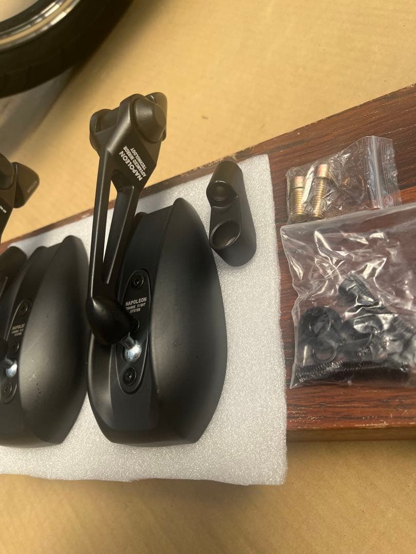 バイク　ナポレオン　ハンドルマウントミラー　　パックミラー　サイドミラー　未使用