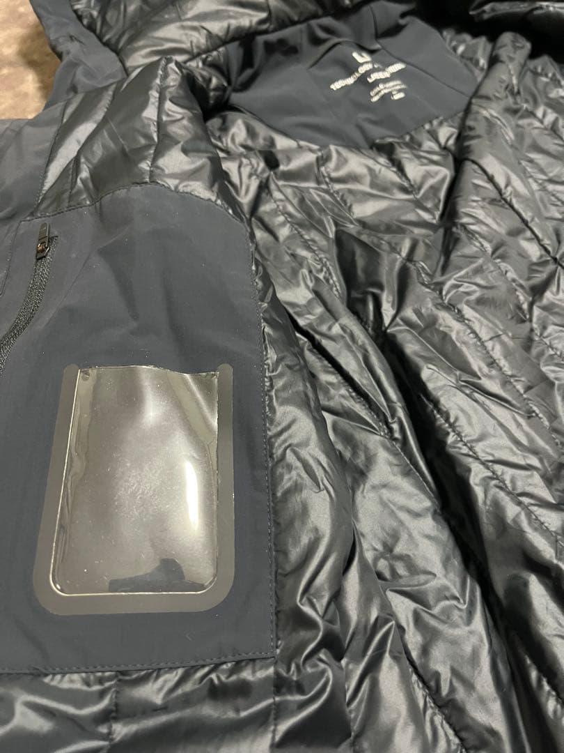 美品 UBR UBER パーカー Lサイズ ネイビー