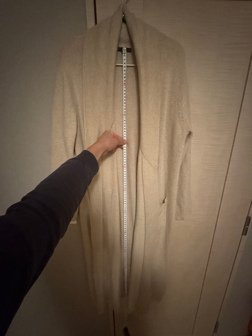 【最高級カシミヤ100%】ラルフローレン ロングガウンカーディガン RL刺繍 M