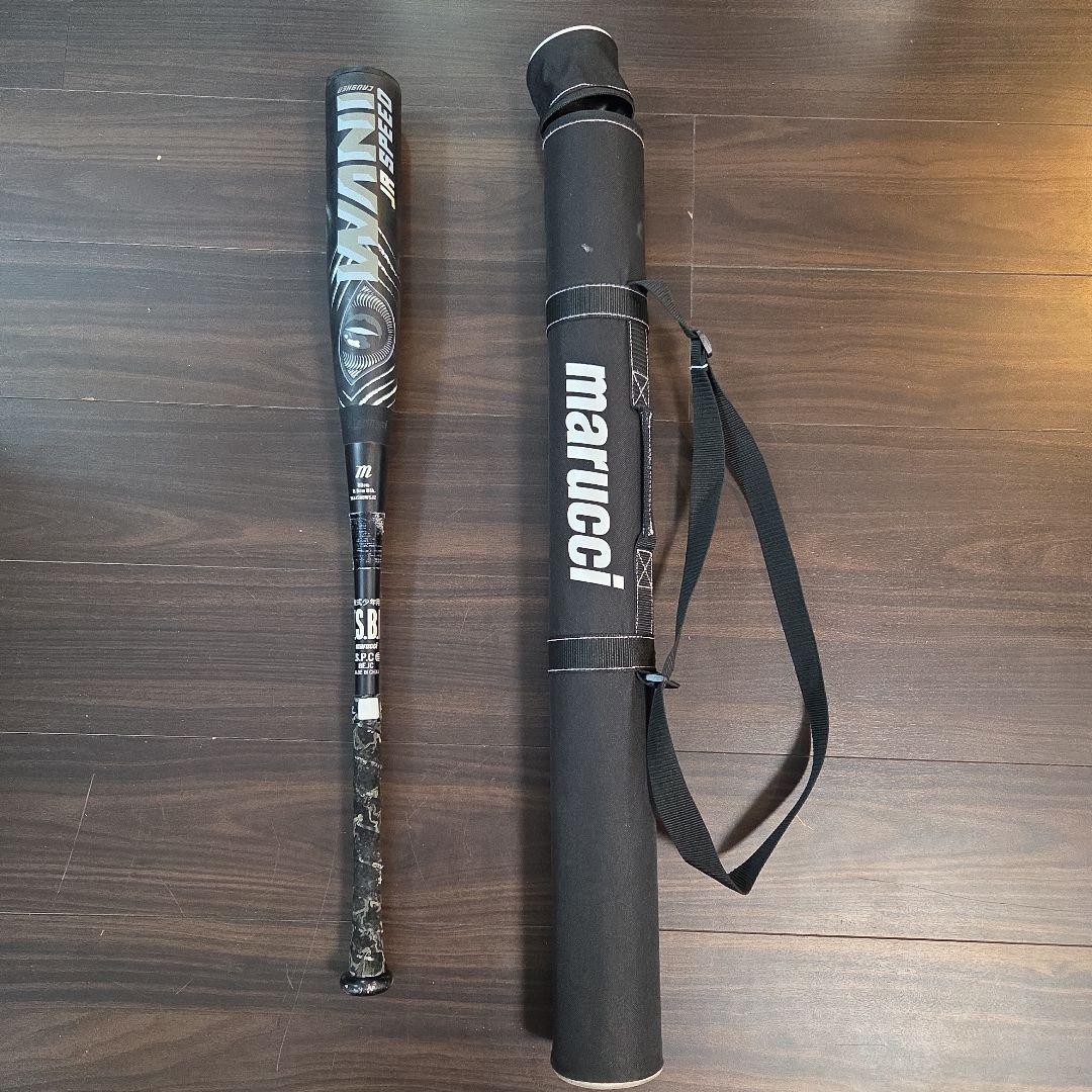 黒ワニ　ワニクラッシャージュニア用　軟式　80cm 野球バット　ケース込