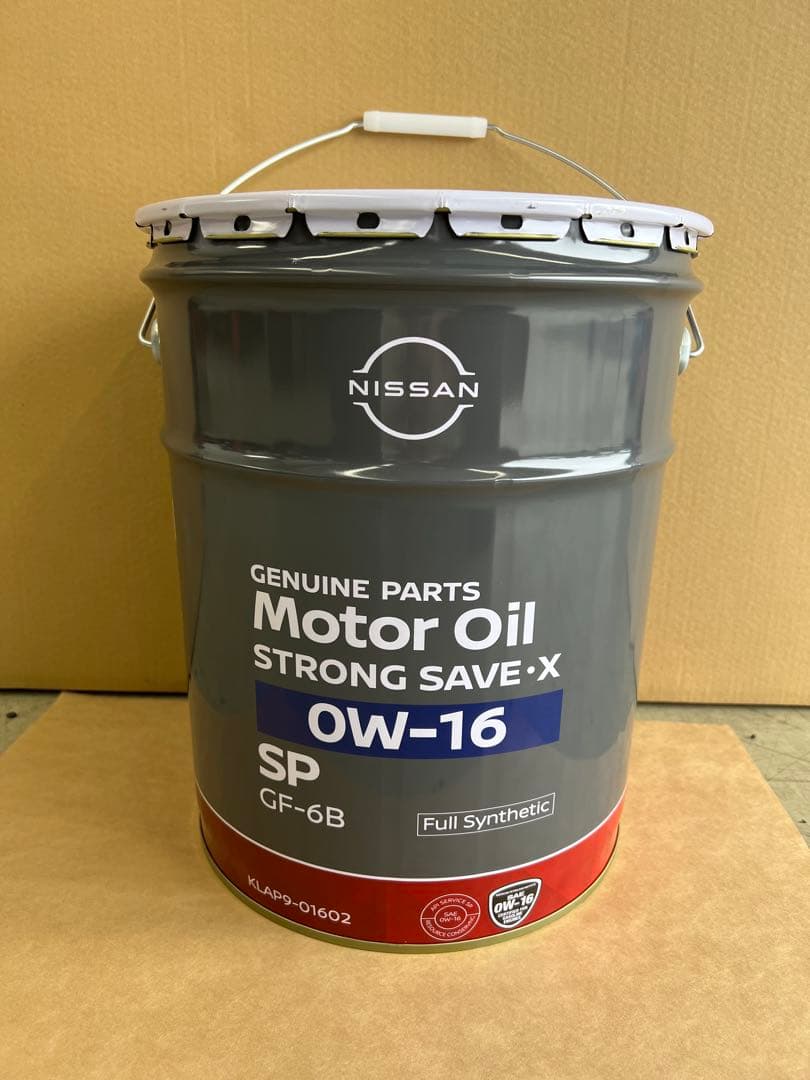 日産　エンジンオイル Strong Save X 0W-16