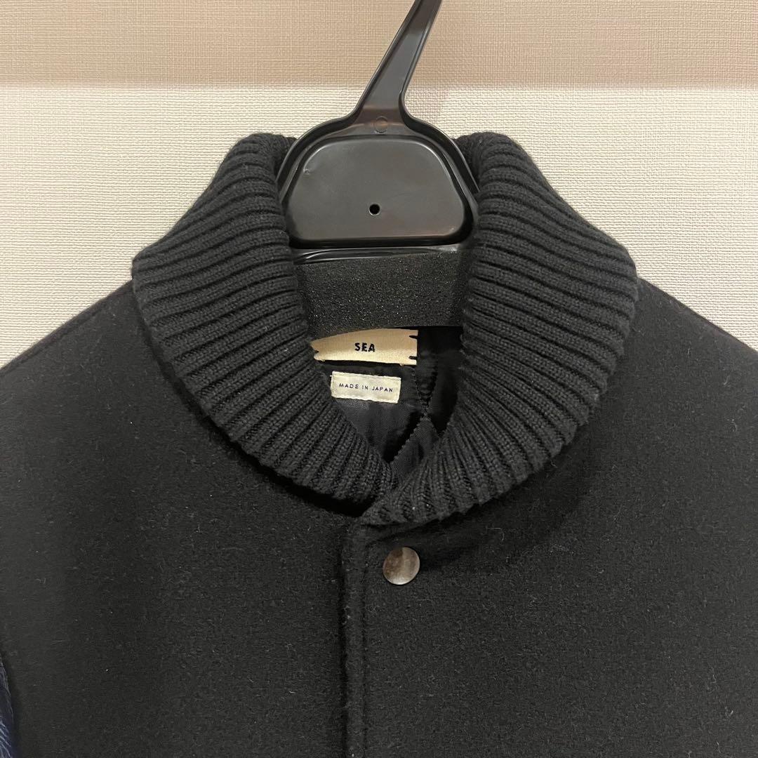 SEA レザー&ウール ジャケット