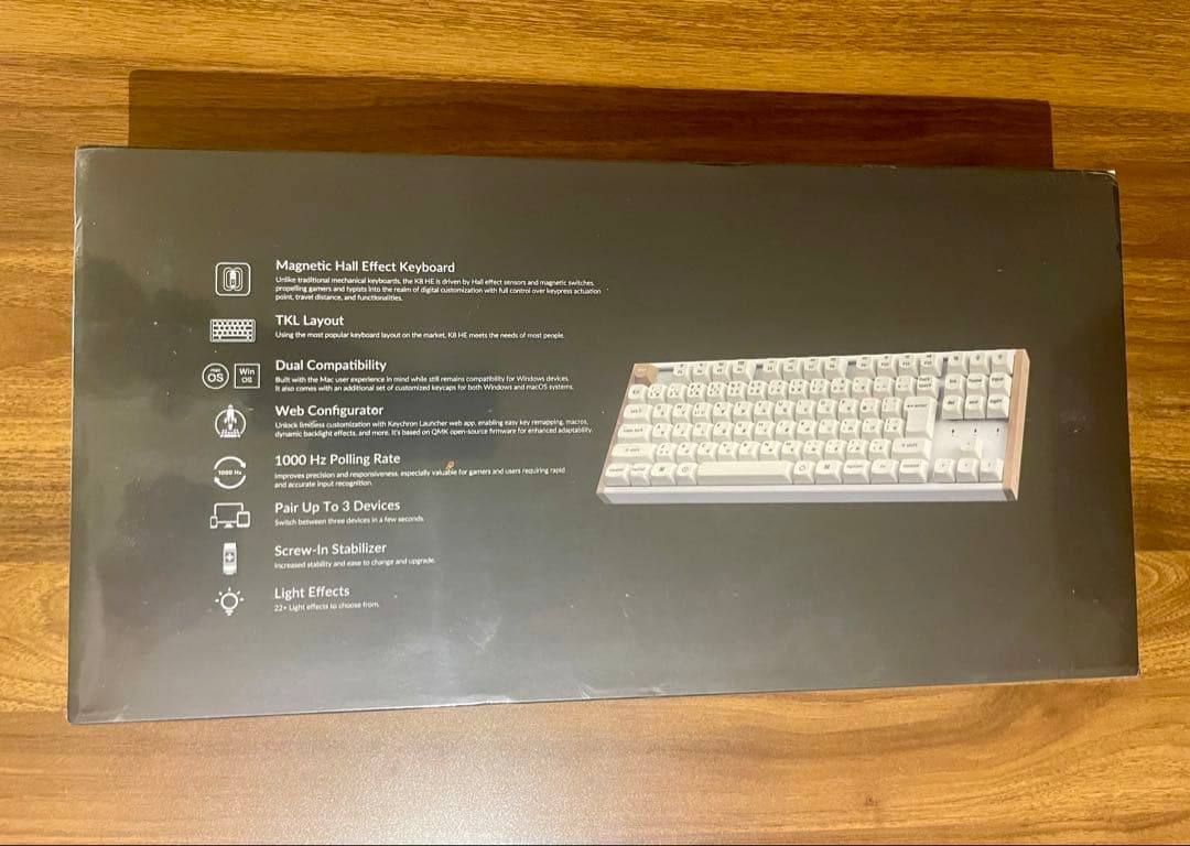 Keychron K8 HE メカニカルキーボード 日本語配列ホワイト