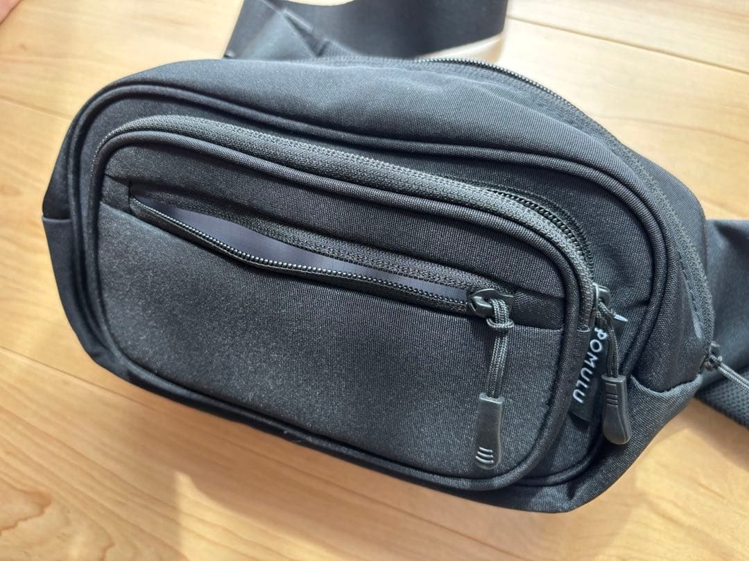 【超美品】POMULU ポムル 2WAYヒップシート ショルダーバッグ ブラック