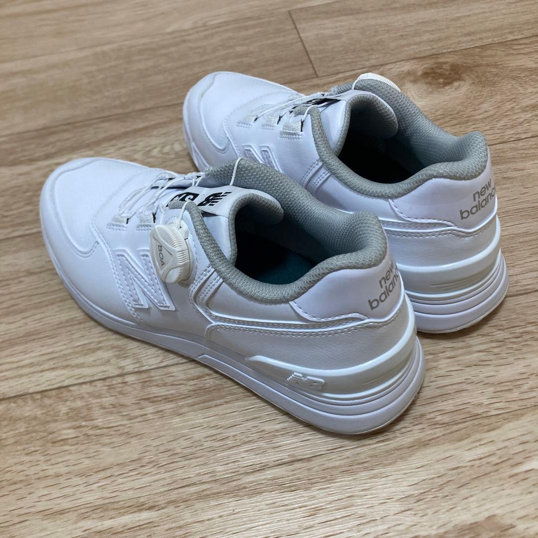 New Balance 574 スパイクレス ゴルフシューズ ホワイト 22.5