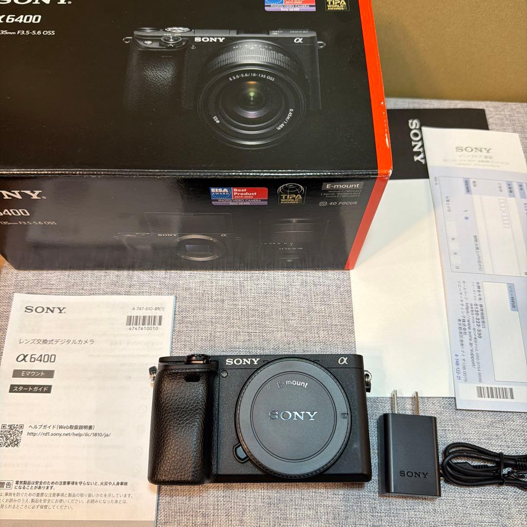 美品 SONY α6400 ボディ ブラック 箱付き