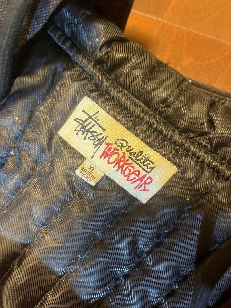 トップス STUSSY CANVAS INSULATED WORK JACKET XL