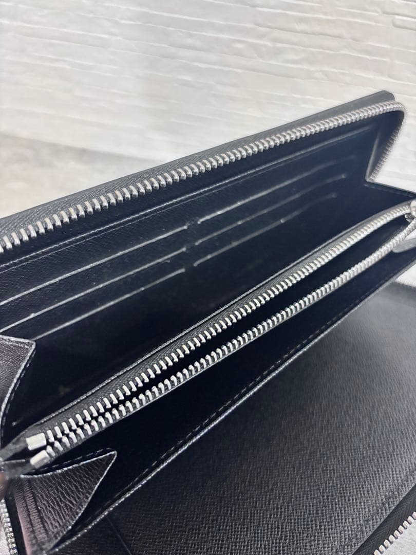 07.メンズ長財布 ルイヴィトン エピ ブラック ジッピーオーガナイザー