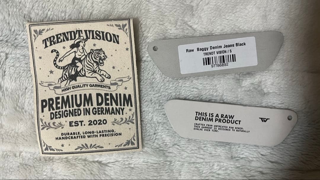 専用Trendt Vision Raw Baggy Denim Jeans