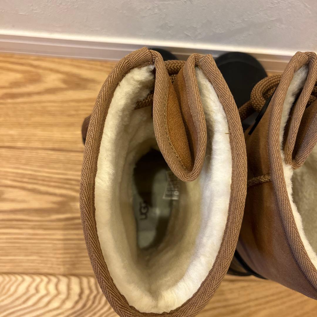 美品✨UGG レインクラウドレース　レインブーツ　ブラウン