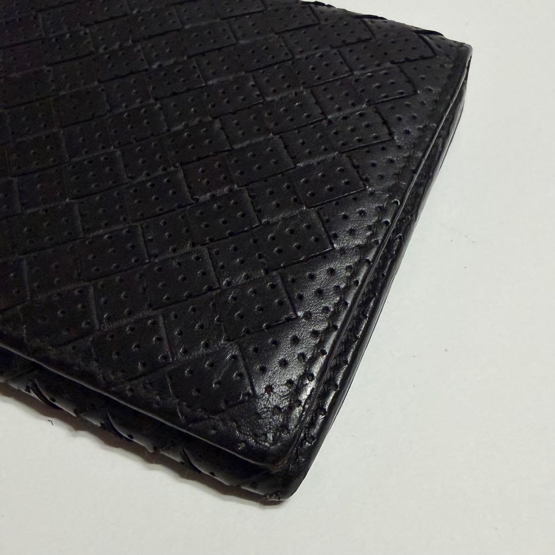 ボッテガヴェネタ イントレチャート 長財布 黒
