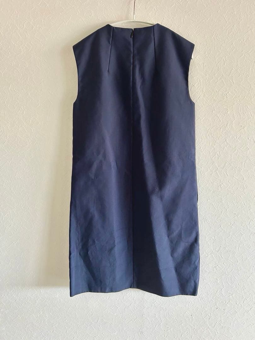 ヨンア着用　【美品】YOKOCHAN ワンピース 丈長め 紺 ネイビー