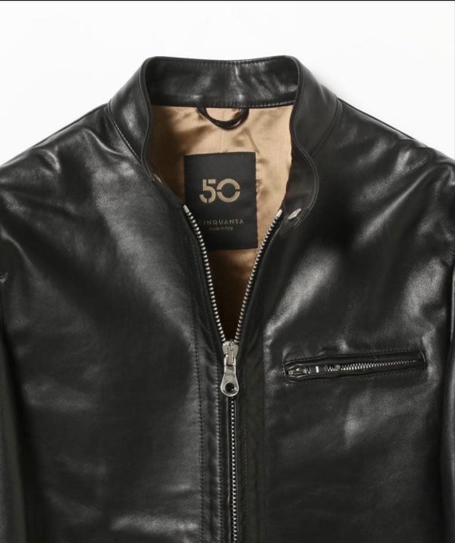 CINQUANTA ライダースジャケット ホースハイドレザー サイズ48