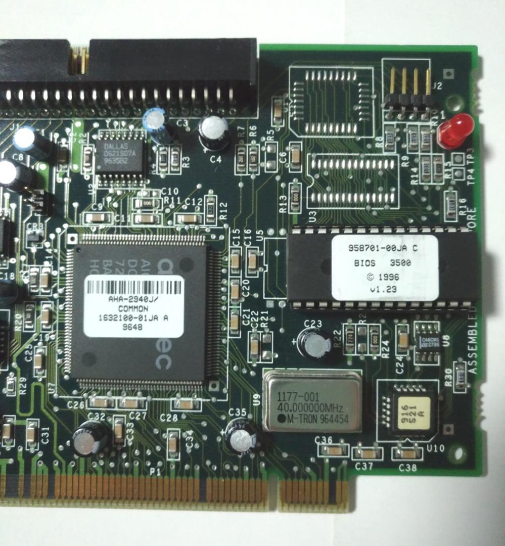 アダプテック AHA-2940J PCI SCSI Master 箱・取説付