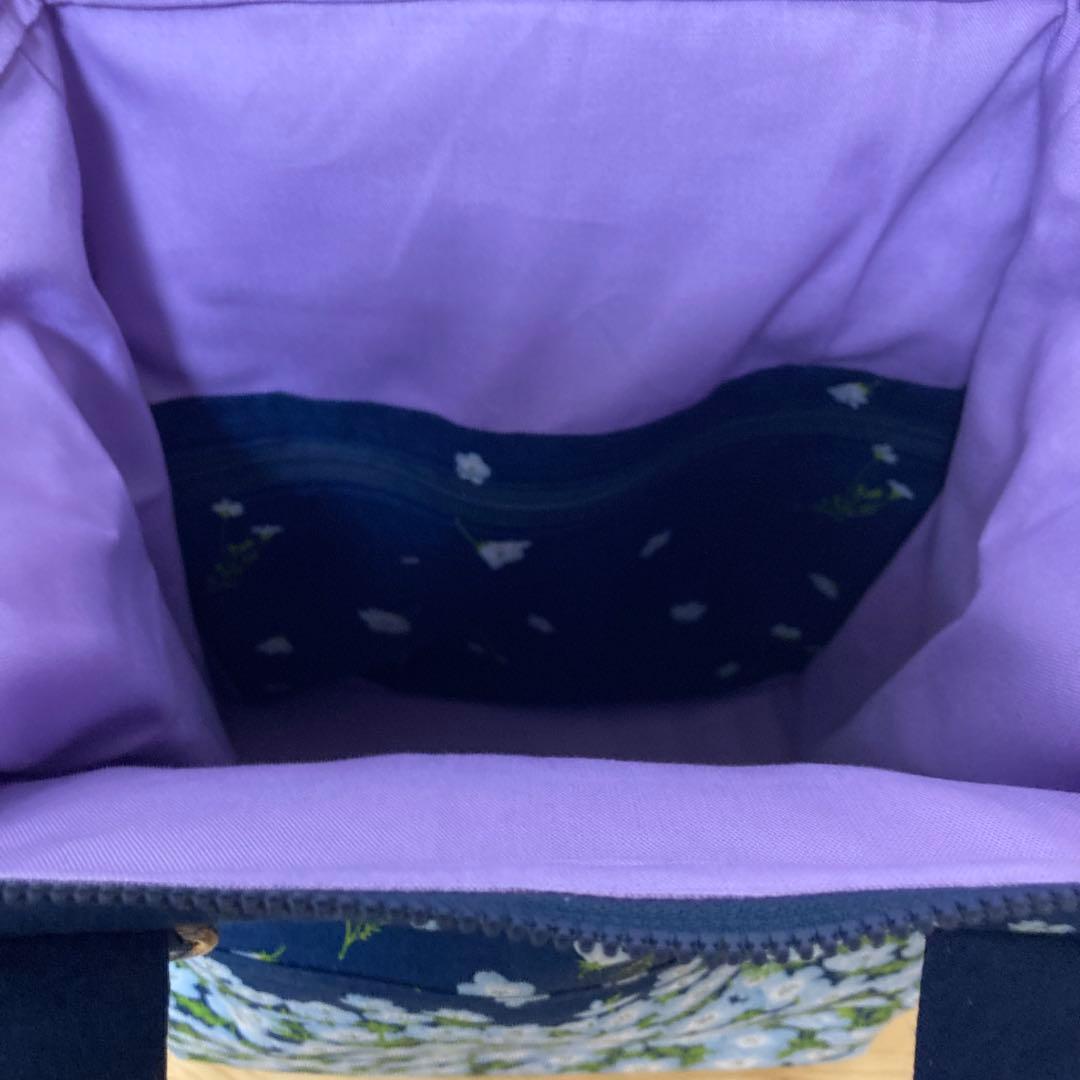 春幸秋様リクエストネモフィラ生地のリュック2点 ハンドメイド