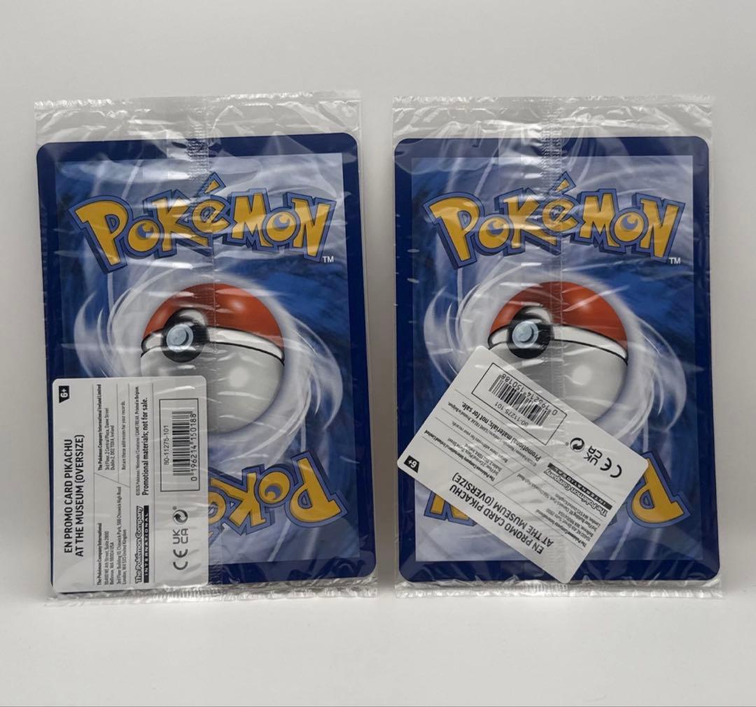 2枚Pikachu at the Museum ピカチュウ ロンドン自然史博物館