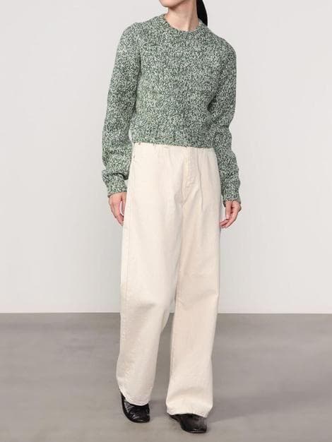 トップス 23AW AURALEE SILK WOOL CAMEL MIX KNIT 1