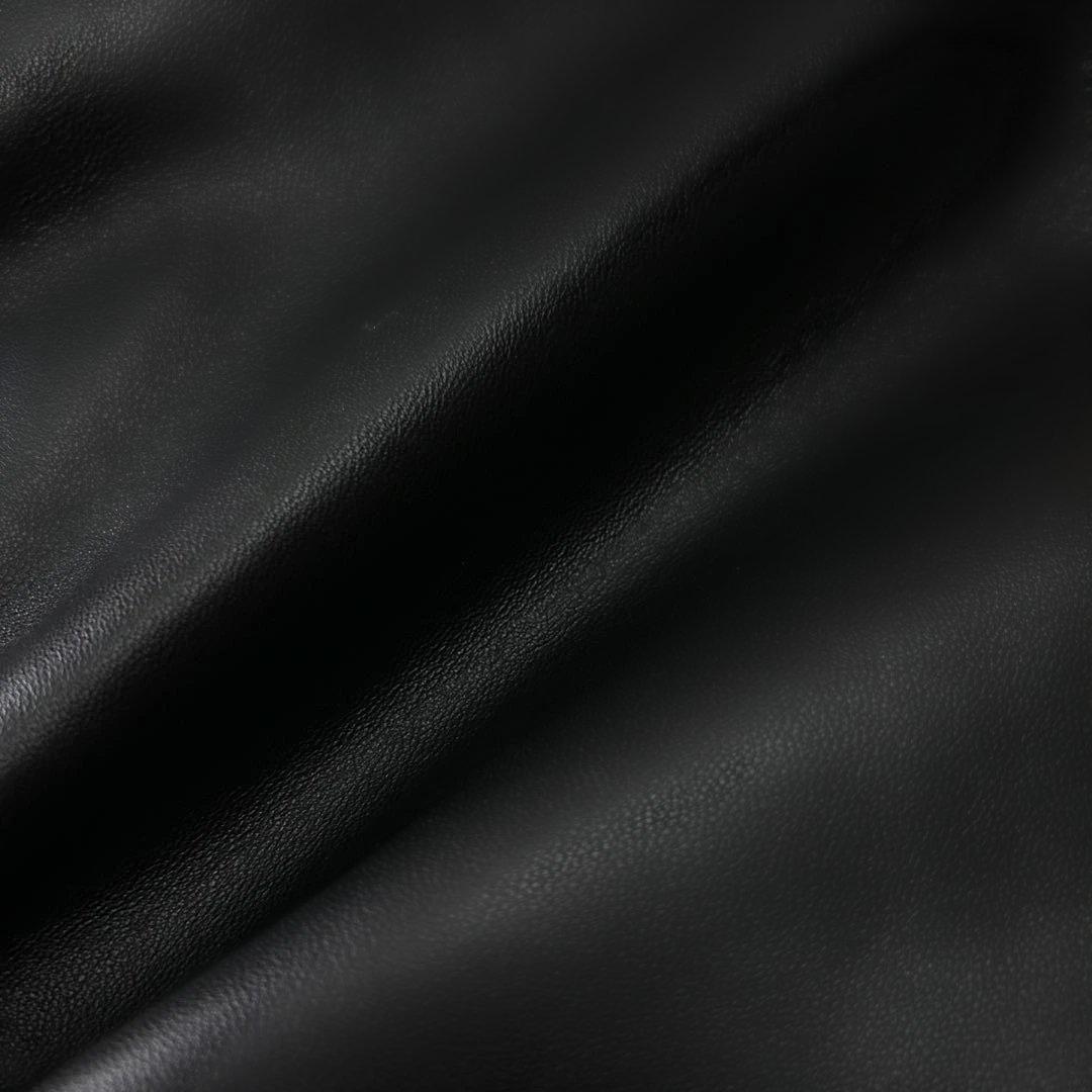 新品 25AWコムサメン 羊革ラムレザー シングルライダースジャケットM 現行