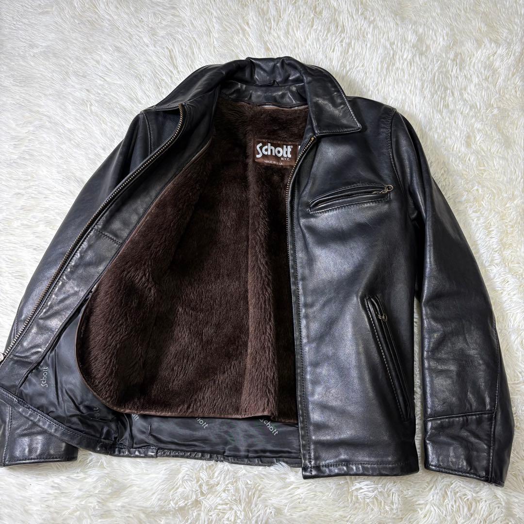 人気⭐️schott ショット　シングルライダーズ　レザージャケット　インナー付
