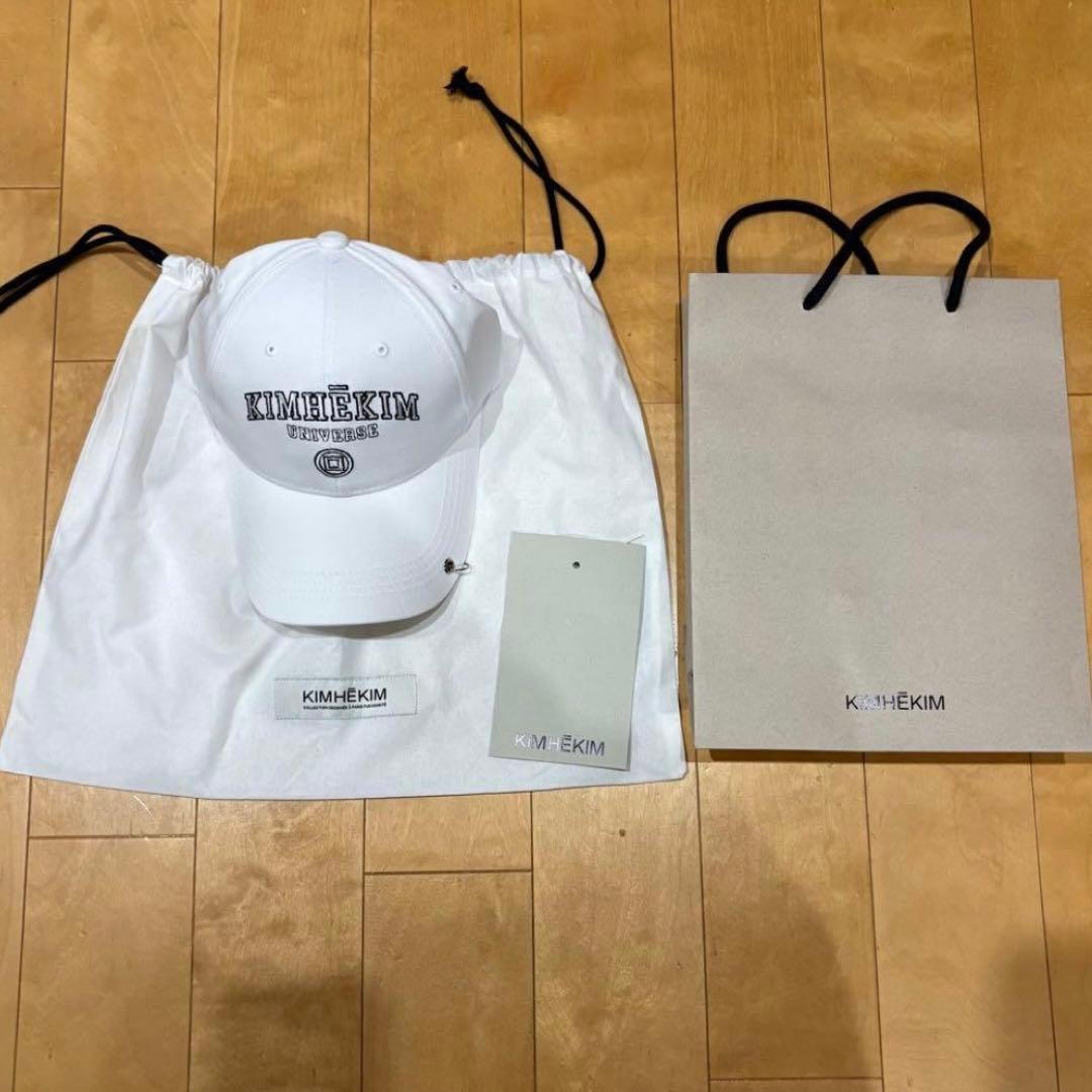 KIMHEKIM Pearl Pierced Baseball Cap キャップ