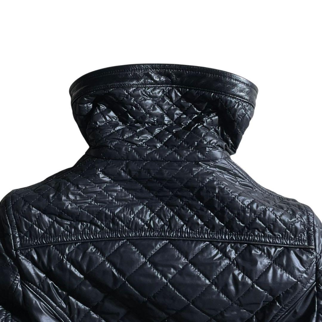 ①ドルチェ&ガッバーナ シングルライダース キルティング ブラック レディース