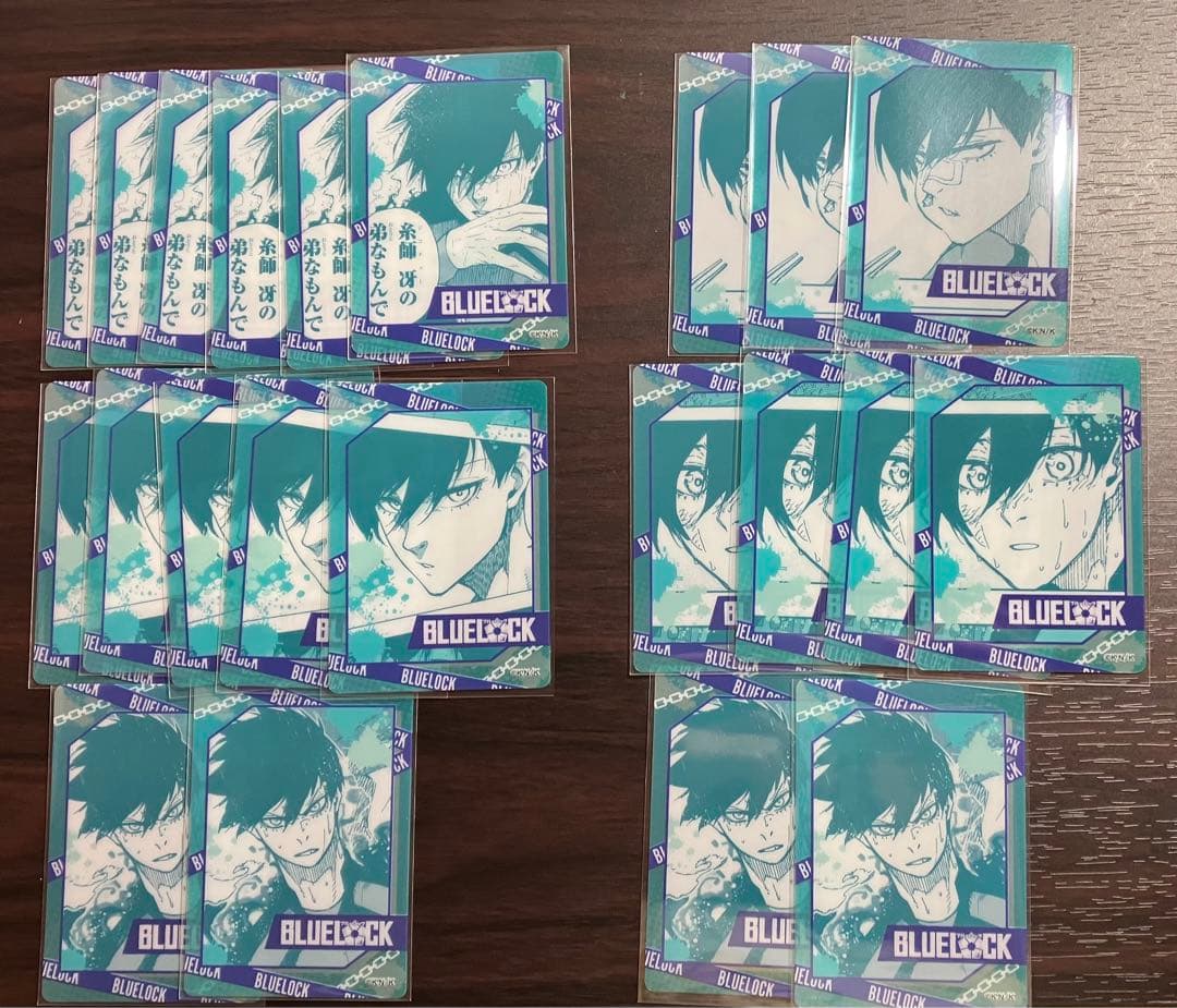 ブルーロック ふぁぼカ　クリアカード　原画　糸師凛　22枚