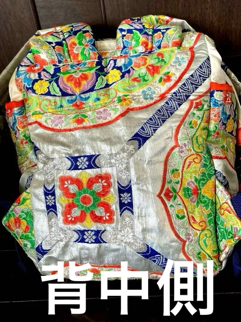 フォロー500円引　オーダーリュック　豪華日本帯リメイク　銀織　二重縫い