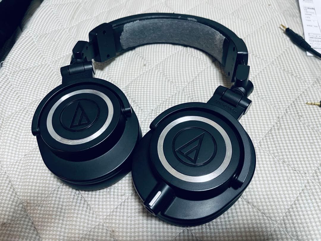 Audio-Technica ATH-M50x ヘッドホン イヤーパッド交換済