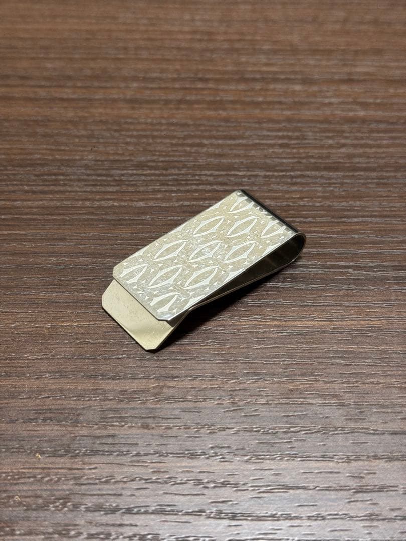 【美品】Cartier カルティエ マネークリップ シルバー ロゴ柄