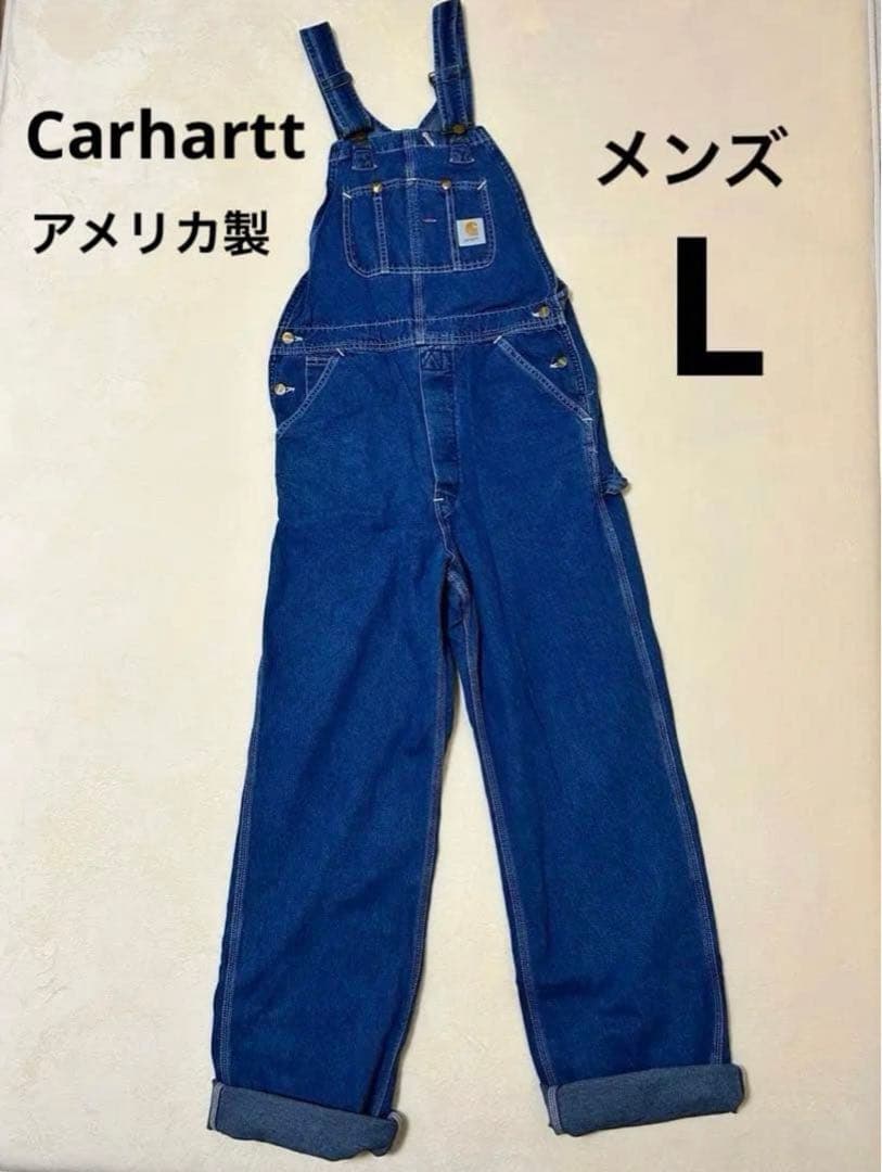 Carhartt デニムオーバーオール 32×34 メンズL アメリカ製