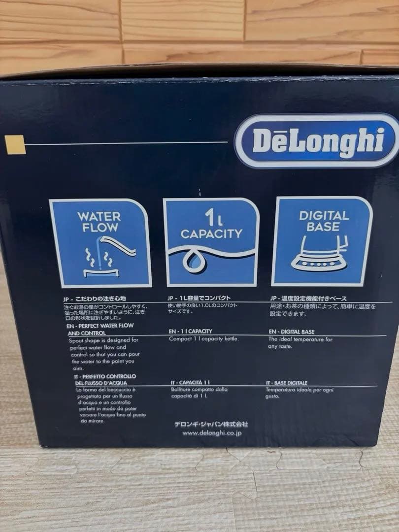 DeLonghi デロンギ　 アイコナ　電気ケトル 1L 新品