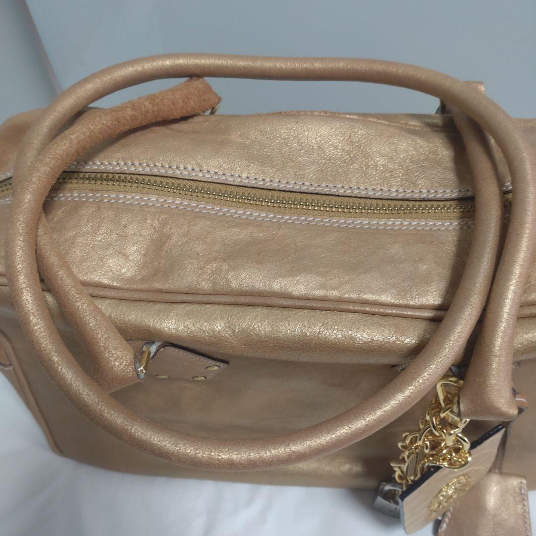 【新品札付き】【66％off】　ADMJ ボストンバック ゴールド ¥50400