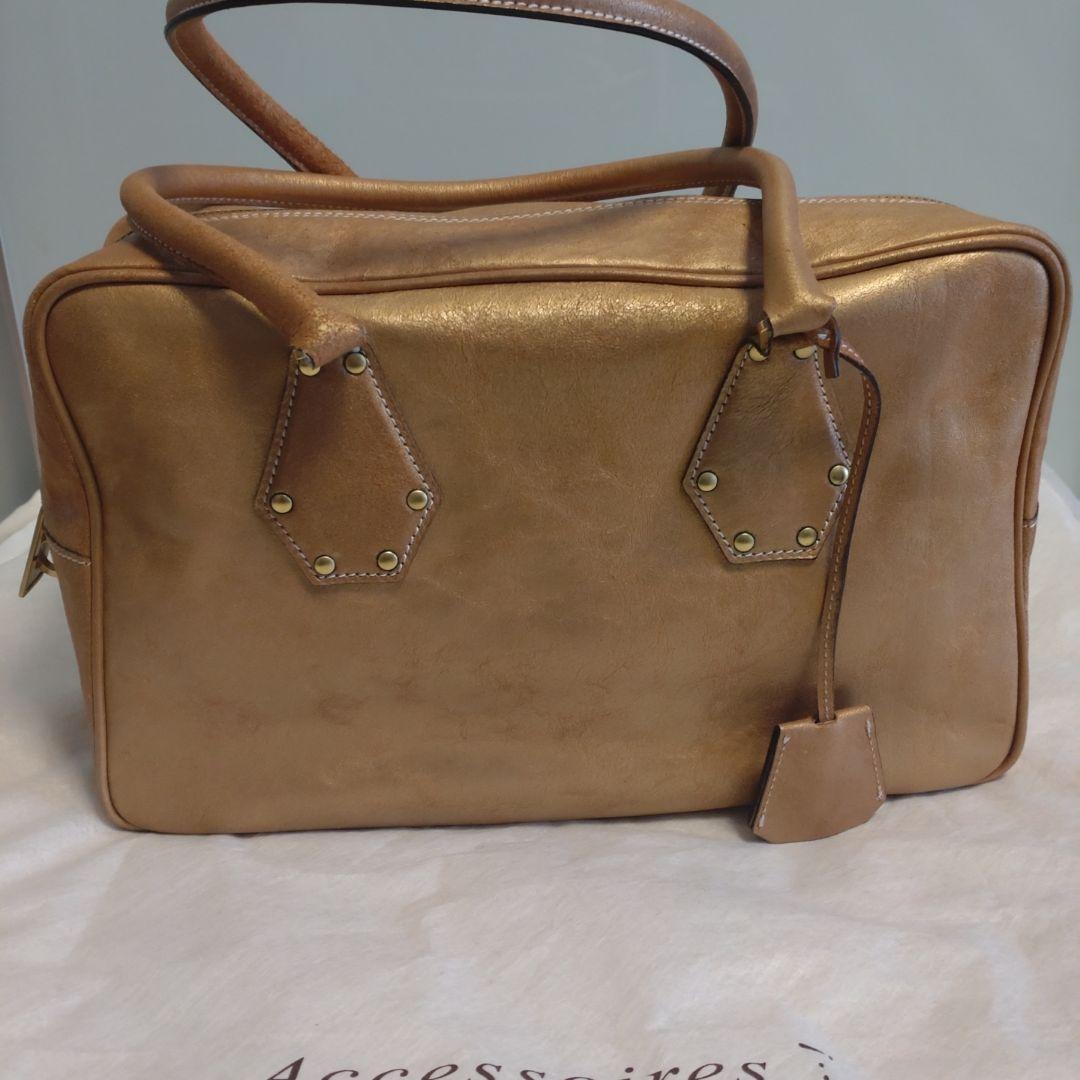 【新品札付き】【66％off】　ADMJ ボストンバック ゴールド ¥50400