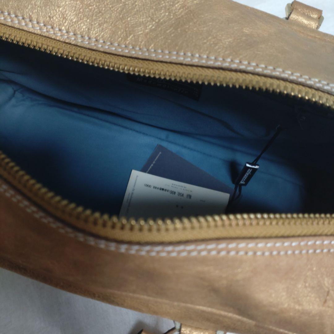 【新品札付き】【66％off】　ADMJ ボストンバック ゴールド ¥50400