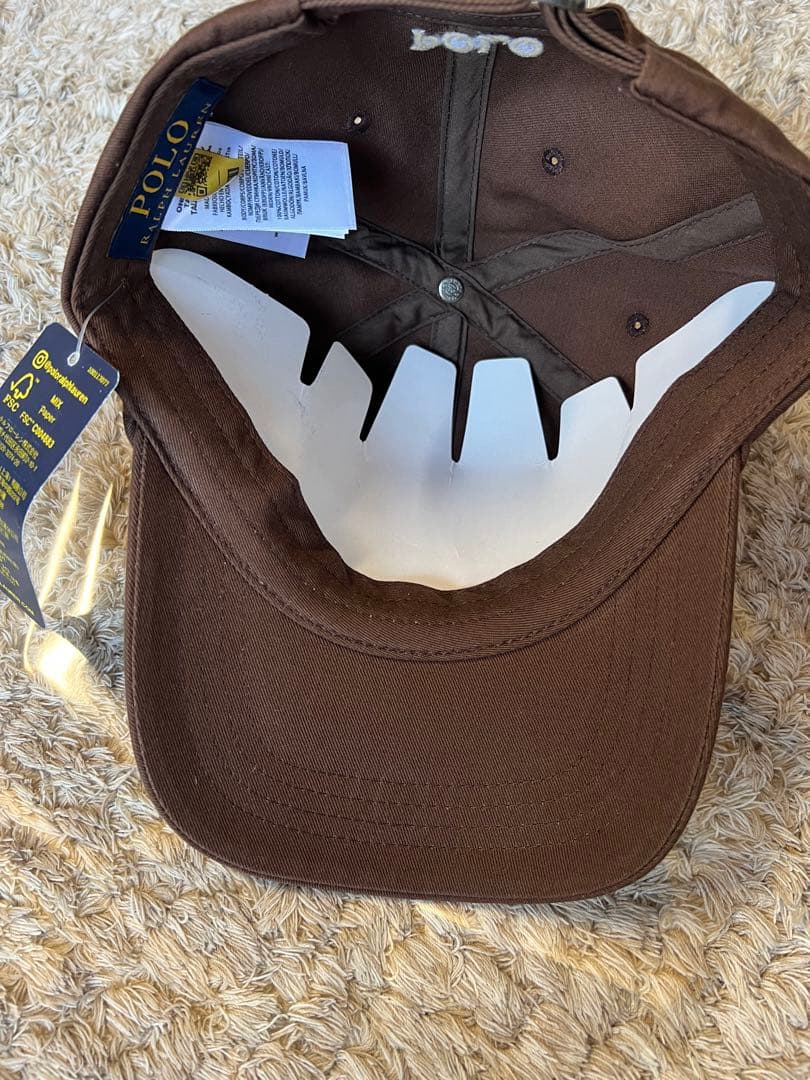 秋冬カラー★新品・正規品★Polo Ralph Lauren ブラウンキャップ