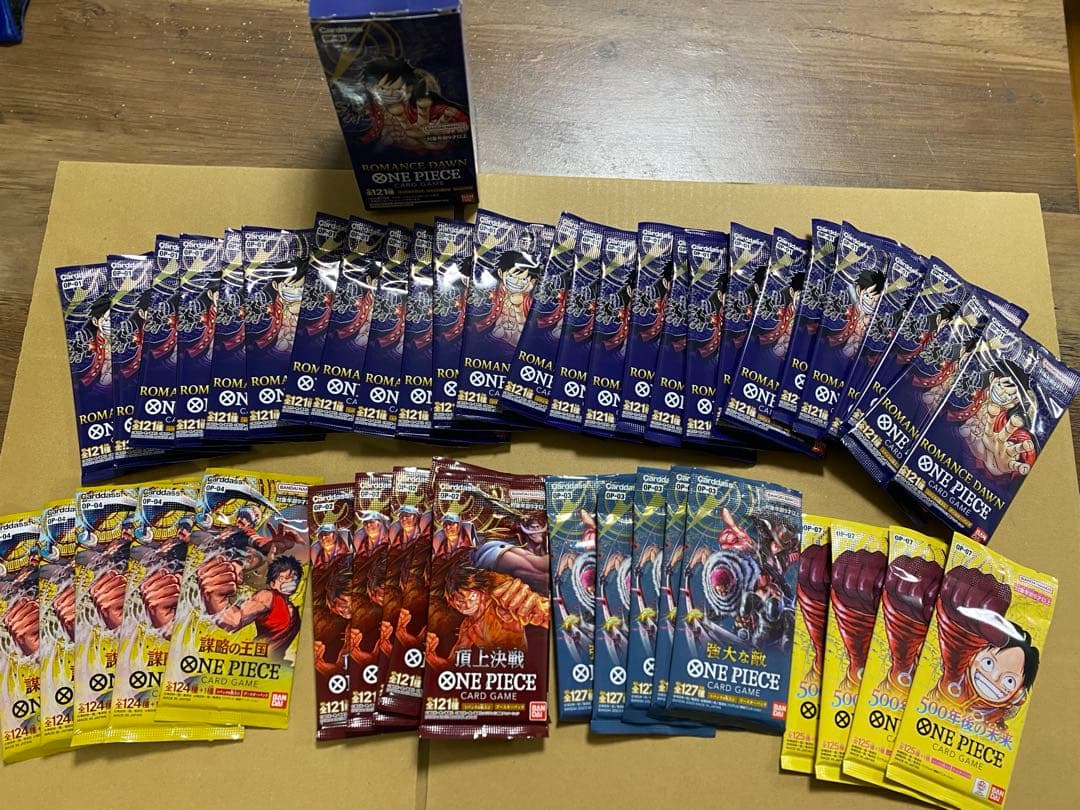 M*u様 ワンピース カードゲーム 未開封パック 計45P